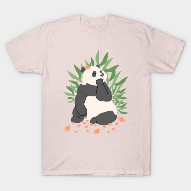 Panda Bear T-Shirt by rachelaranha